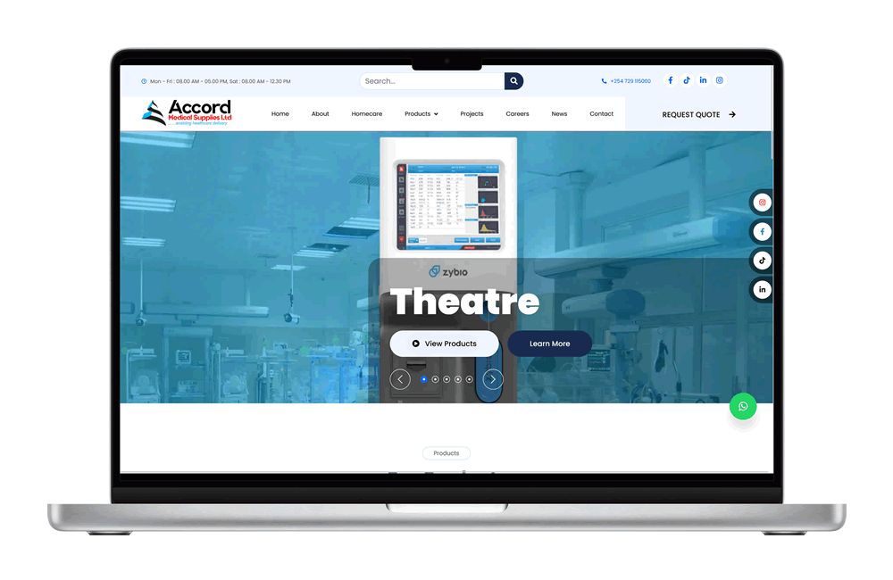 Accord Medical Supplies Ltd. website