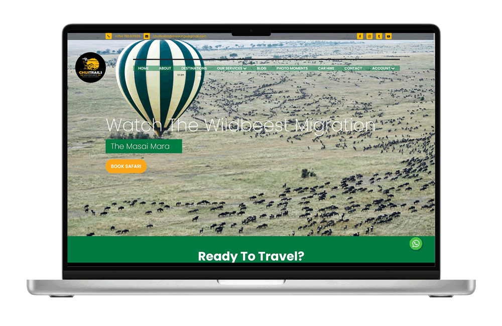 Chui Trails Adventures website